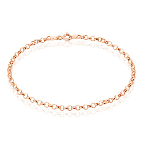 Bracelet Jodie Maille Jaseron Or Rose - Bracelets chaîne Femme | Histoire d’Or