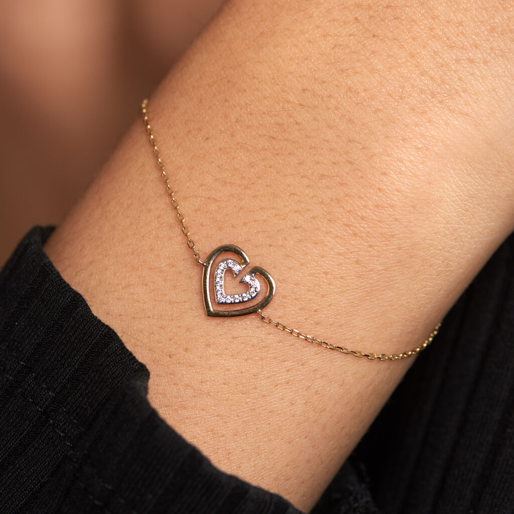 Bracelet Love Is In The Air Or Jaune Oxyde De Zirconium - Bracelets Femme | Histoire d’Or