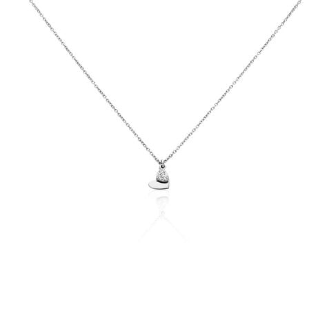 Collier Salli Argent Blanc Oxyde De Zirconium - Colliers fantaisie Femme | Histoire d’Or