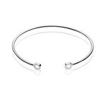 Bracelet Jonc Danae Argent Blanc Oxyde De Zirconium - Bracelets joncs Femme | Histoire d&rsquo;Or