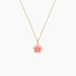 Collier Syna Fleur Argent Dor&eacute; A L'Or 750/1000 - Bijoux sans pierre Enfant | Histoire d&rsquo;Or