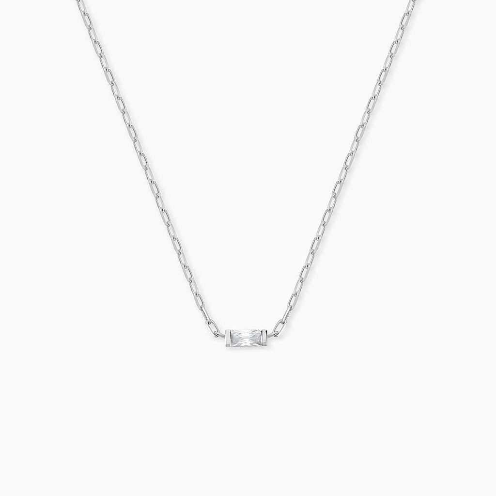 Collier Nigelle Argent Blanc Oxyde De Zirconium - Colliers fantaisie Femme | Histoire d’Or