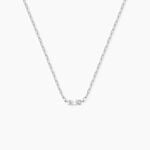 Collier Nigelle Argent Blanc Oxyde De Zirconium - Colliers fantaisie Femme | Histoire d&rsquo;Or