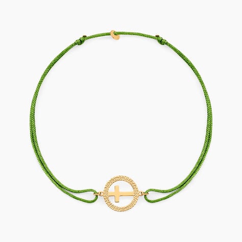 Bracelet Crozya Or Jaune - Pendentifs Baptême Famille | Histoire d’Or