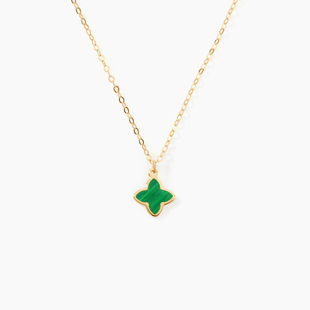 Collier Marvella Or Jaune Malachite - Colliers Femme | Histoire d&rsquo;Or