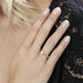 Bague Solitaire Fiona Or Blanc Diamant Synthetique - Bagues solitaires Femme | Histoire d’Or