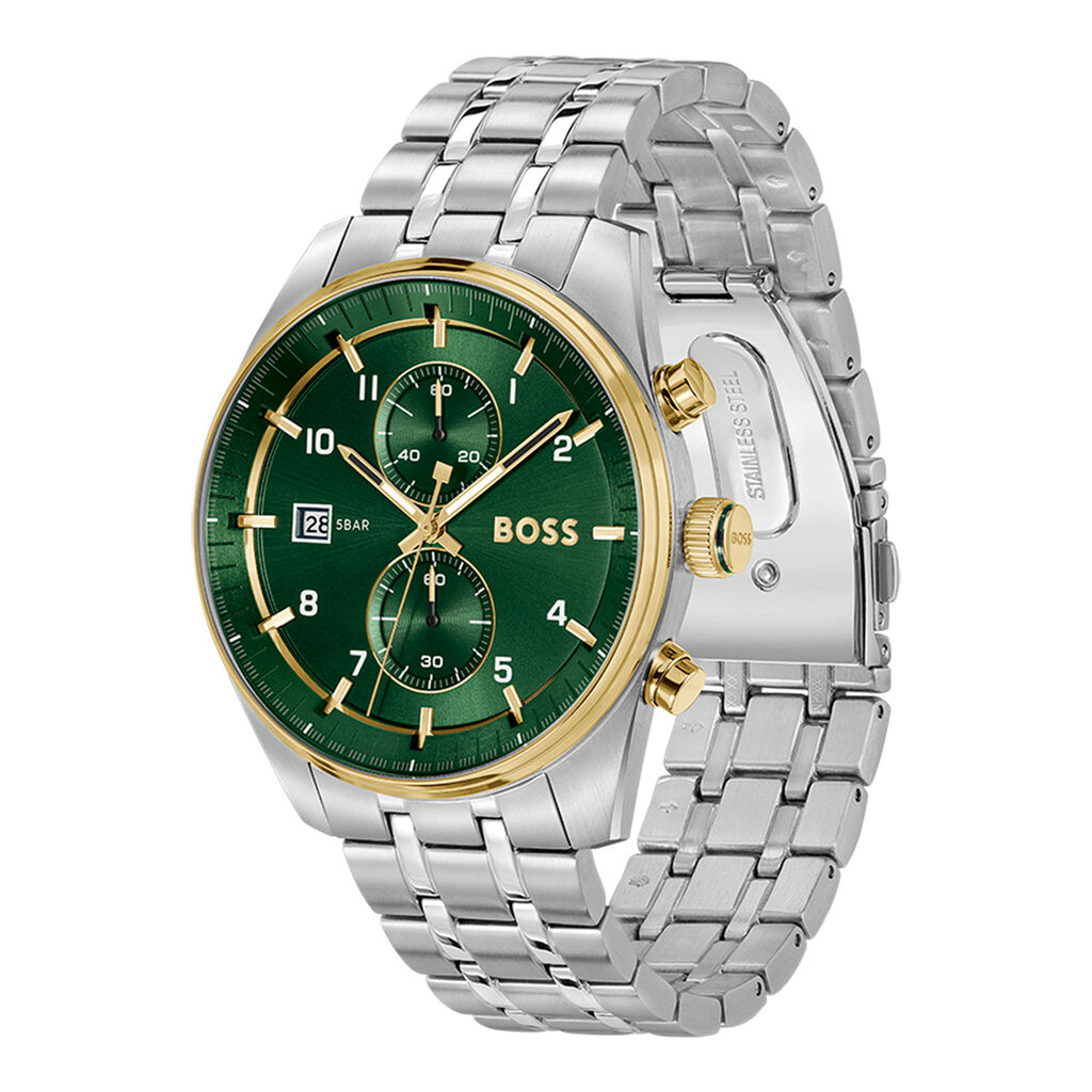 Montre Boss Skytraveller Vert - Montres Homme | Histoire d&rsquo;Or