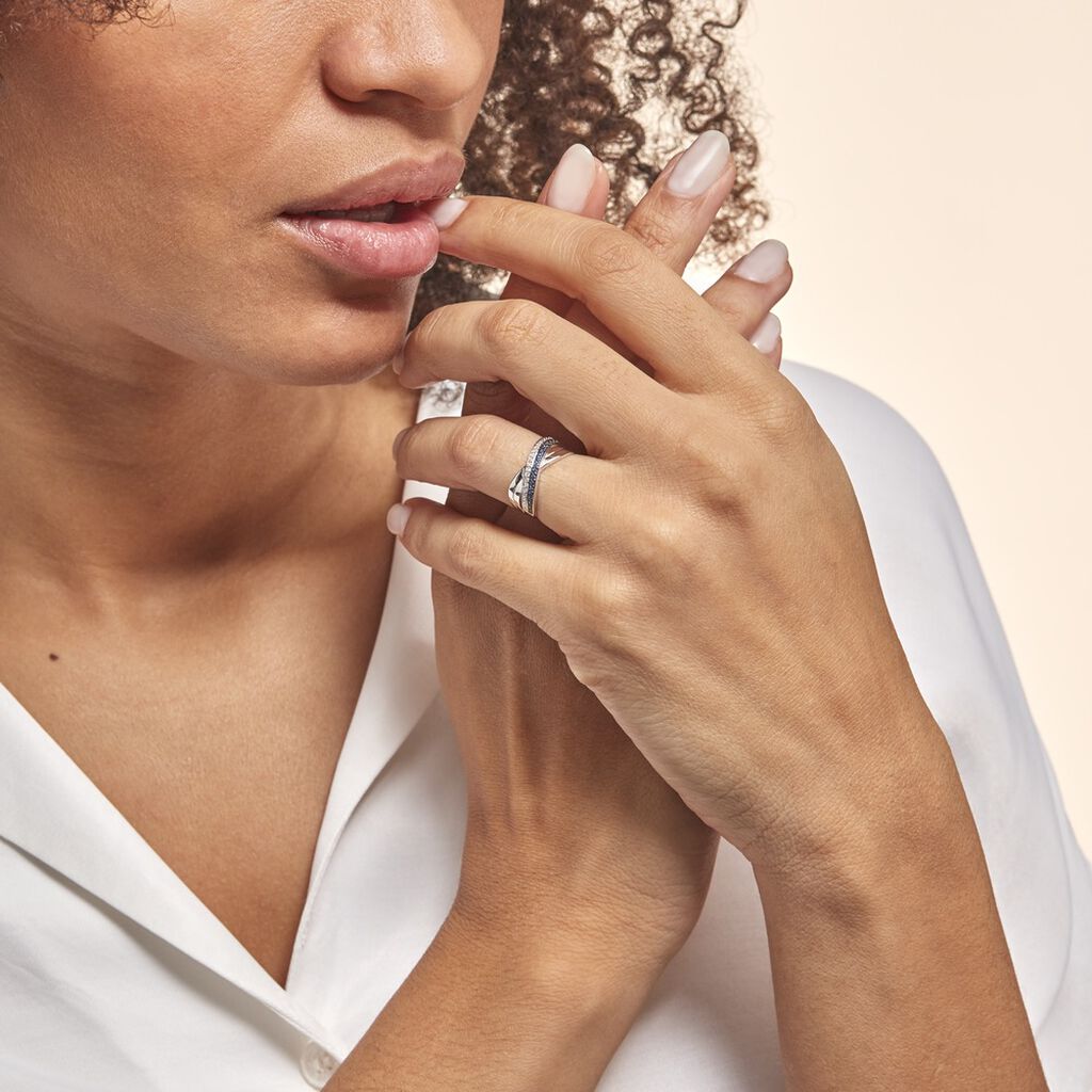 Bague Martika Or Blanc Saphir Diamant - Bagues avec pierre Femme | Histoire d’Or