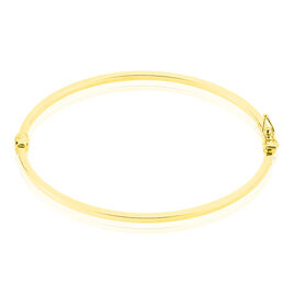 Bracelet Jonc Cynthia Fil Carre Lisse Or Jaune - Bracelets joncs Femme | Histoire d’Or
