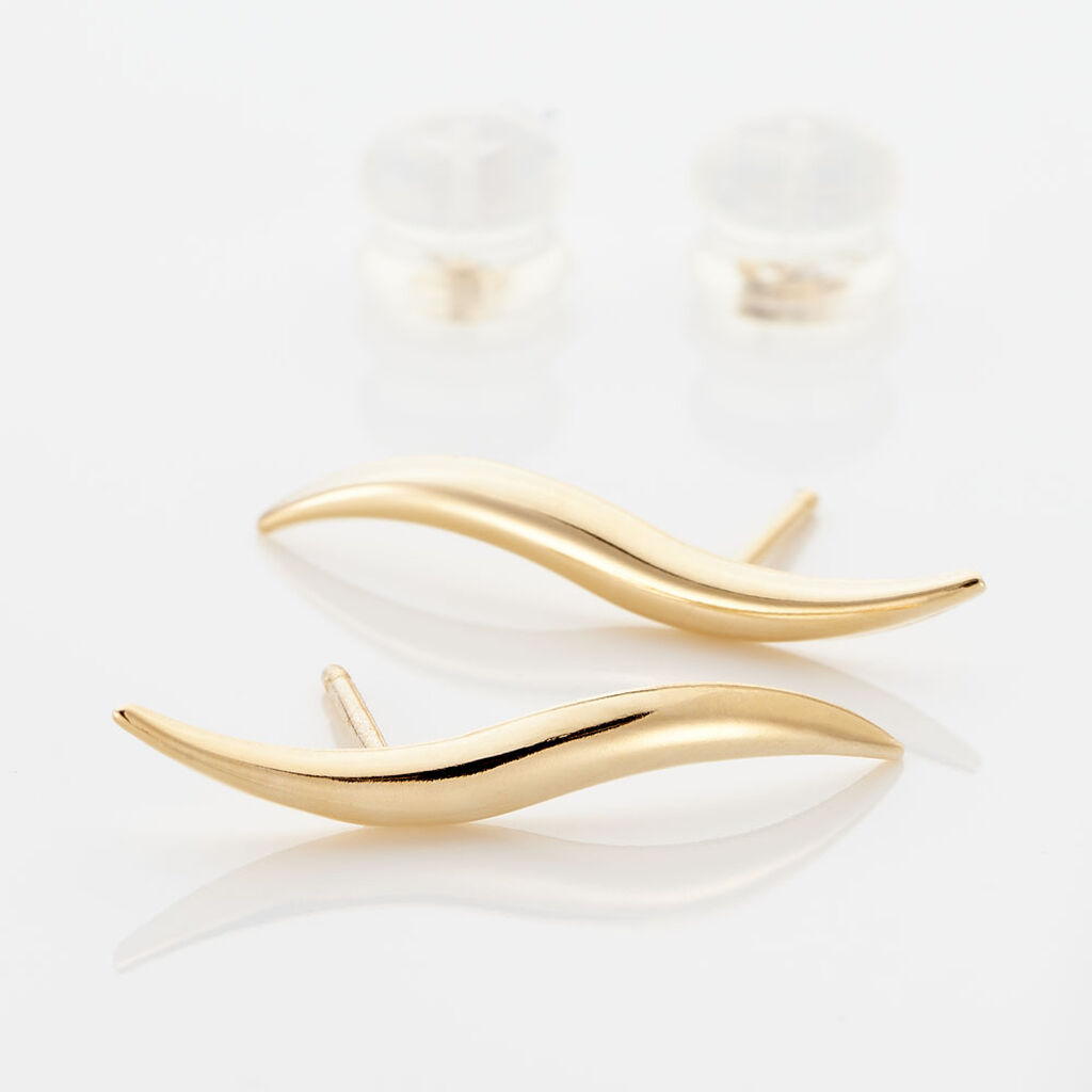 Boucles D'oreilles Pendantes Merone Vagues Or Jaune - Boucles d'oreilles pendantes Femme | Histoire d’Or