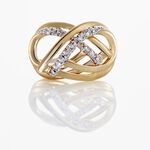 Boucles D'oreilles Puces Marilynn Or Bicolore Diamant Blanc - Clous d'oreilles Femme | Histoire d&rsquo;Or