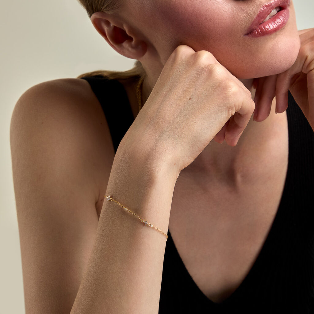 Bracelet Papias Argent Dor&eacute; A L'Or 750/1000 - Bracelets Femme | Histoire d&rsquo;Or