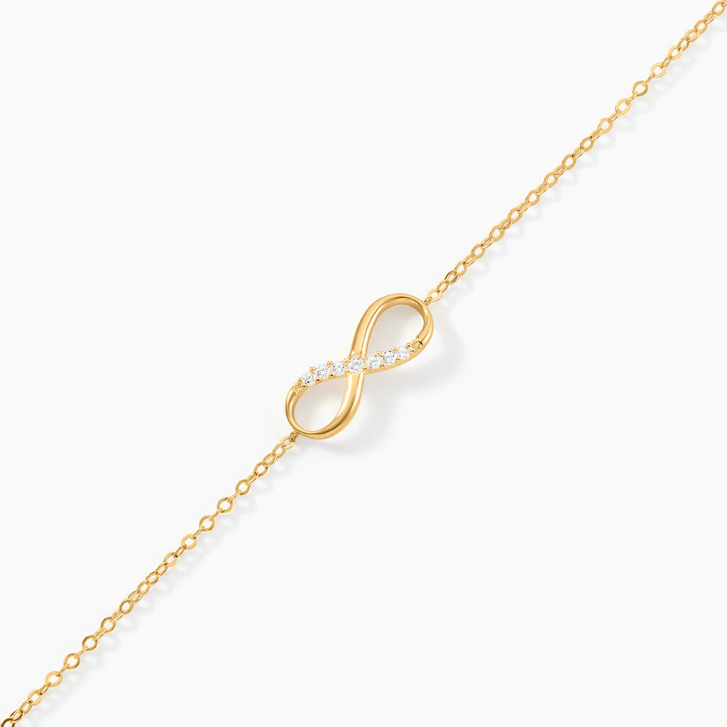 Bracelet Or Jaune Rosius Oxydes De Zirconium - Bracelets Femme | Histoire d&rsquo;Or