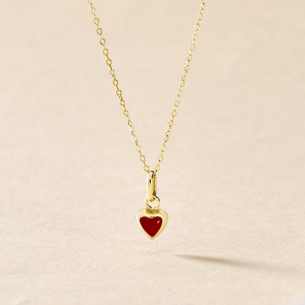 Collier Coralie Coeur Or Jaune - Colliers Enfant | Histoire d&rsquo;Or