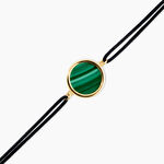 Bracelet Lucky Gems Or Jaune Malachite - Bracelets cordon Femme | Histoire d&rsquo;Or