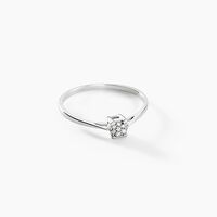 Bague Sandrine Or Blanc Diamant