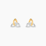 Boucles D'Oreilles Puces Or Jaune Argent Blanc - Clous d'oreilles Femme | Histoire d&rsquo;Or
