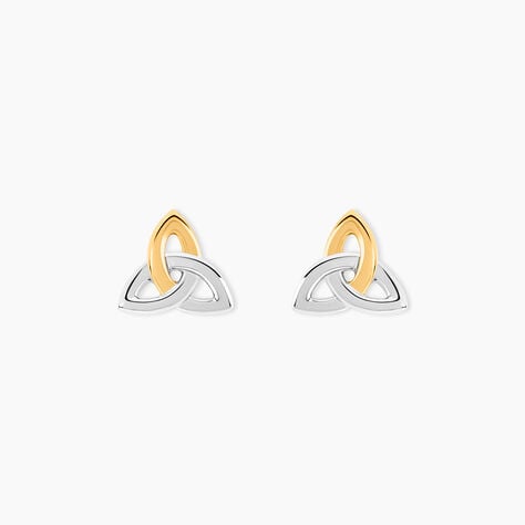 Boucles D'Oreilles Puces Or Jaune Argent Blanc - Clous d'oreilles Femme | Histoire d&rsquo;Or
