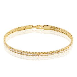 Bracelet Laur Plaqué Oxyde De Zirconium - Bracelets chaîne Femme | Histoire d’Or