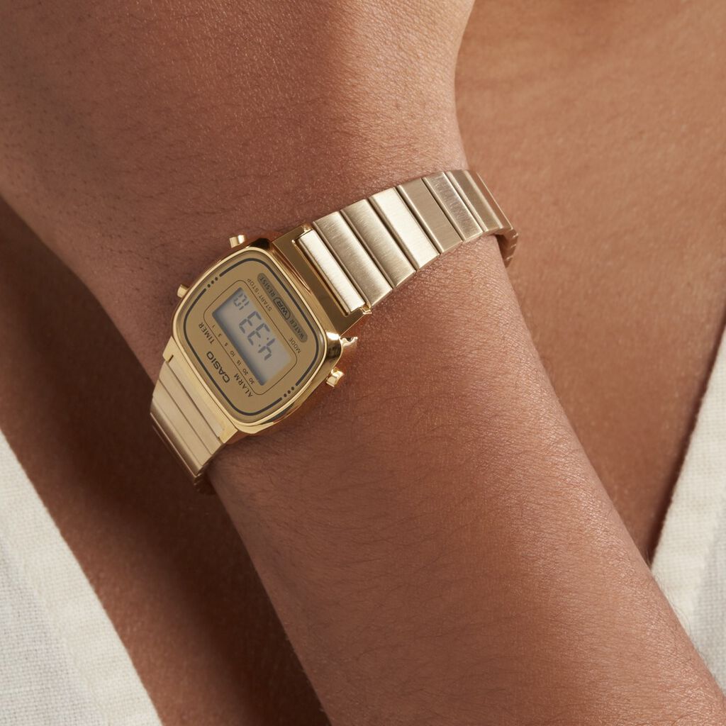 Montre Casio Collection Vintage Champagne - Montres Femme | Histoire d’Or