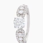 Bague Solitaire Sarah Or Blanc Oxyde De Zirconium - Bagues solitaires Femme | Histoire d&rsquo;Or