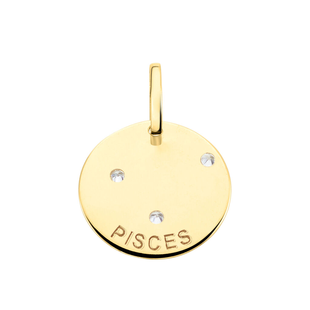 Pendentif Or Jaune Astraea Oxyde De Zirconium - Pendentifs Zodiaque Femme | Histoire d’Or