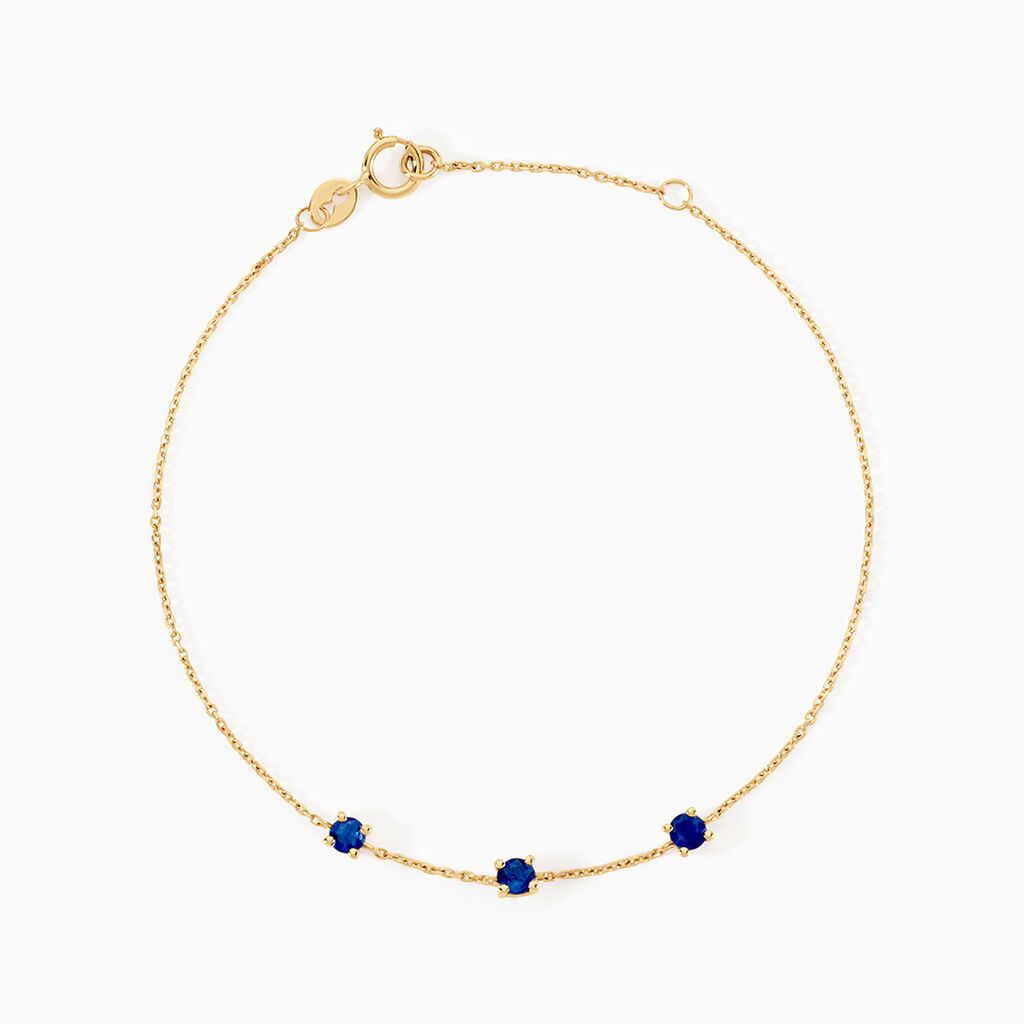 Bracelet Esmerald Rendez-Vous Or Jaune Saphir - Bracelets Femme | Histoire d&rsquo;Or