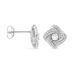 Boucles D'oreilles Puces Anasthase Argent Blanc Oxyde De Zirconium