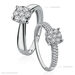 Bague Solitaire Charlene Or Blanc Diamant Synthetique - Bagues solitaires Femme | Histoire d’Or