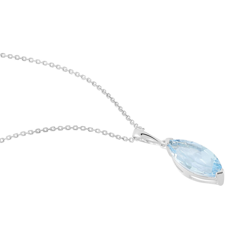 Collier Raquel Or Blanc Topaze - Colliers Femme | Histoire d’Or