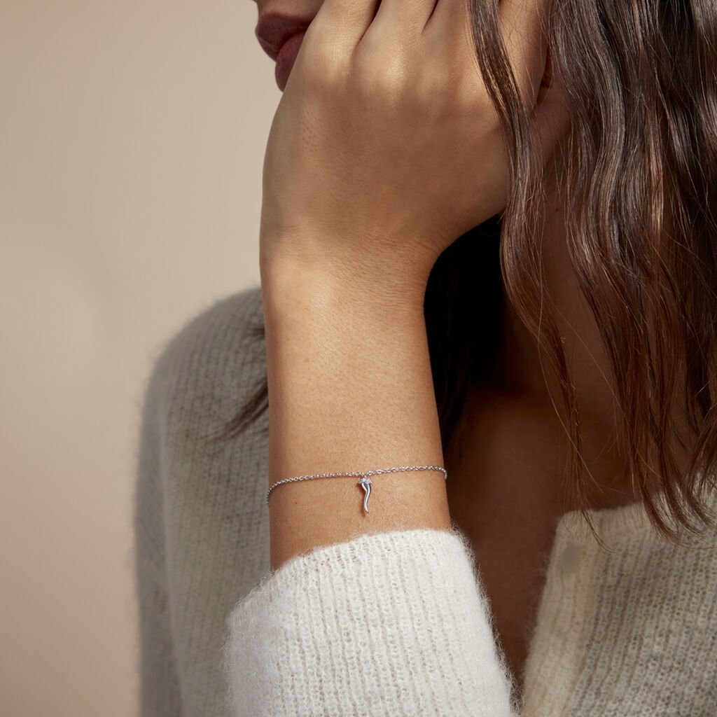Bracelet Amalthee Argent Blanc Oxyde De Zirconium - Bracelets Femme | Histoire d’Or