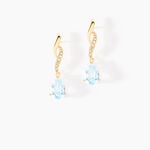 Boucles D'oreilles Pendantes Or Jaune Assaf Topaze - Boucles d'oreilles pendantes Femme | Histoire d&rsquo;Or