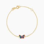 Bracelet Sulivia Papillon Or Jaune - Bracelets Enfant | Histoire d&rsquo;Or