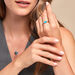 Bague Ocean Argent Blanc Turquoise - Bagues solitaires Femme | Histoire d’Or