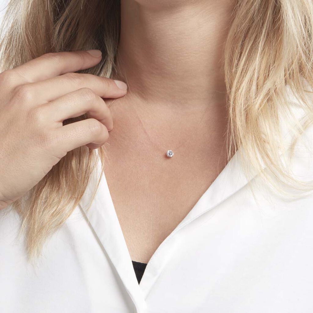 Collier Or Jaune Maiorga Oxyde De Zirconium - Colliers Femme | Histoire d’Or