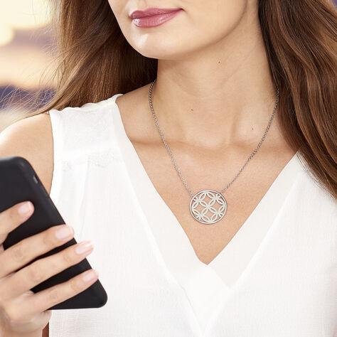 Collier Danyl Acier Blanc - Colliers fantaisie Femme | Histoire d’Or