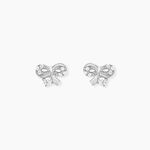 Boucles D'oreilles Puces Suna Argent Blanc Oxyde De Zirconium - Boucles d'oreilles fantaisie Femme | Histoire d&rsquo;Or