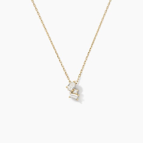 Collier Ptolema Or Jaune Diamant Synthétique - Colliers Femme | Histoire d’Or