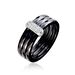 Bague Ceramik Design Argent Blanc Oxyde De Zirconium Et Céramique - Bagues avec pierre Femme | Histoire d’Or