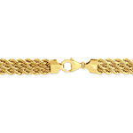 Bracelet Cordelia Maille Corde 3 Rangs Or Jaune - Bracelets cha&icirc;ne Femme | Histoire d&rsquo;Or