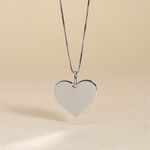 Pendentif Lisa Or Blanc - Pendentifs Naissance Femme | Histoire d&rsquo;Or