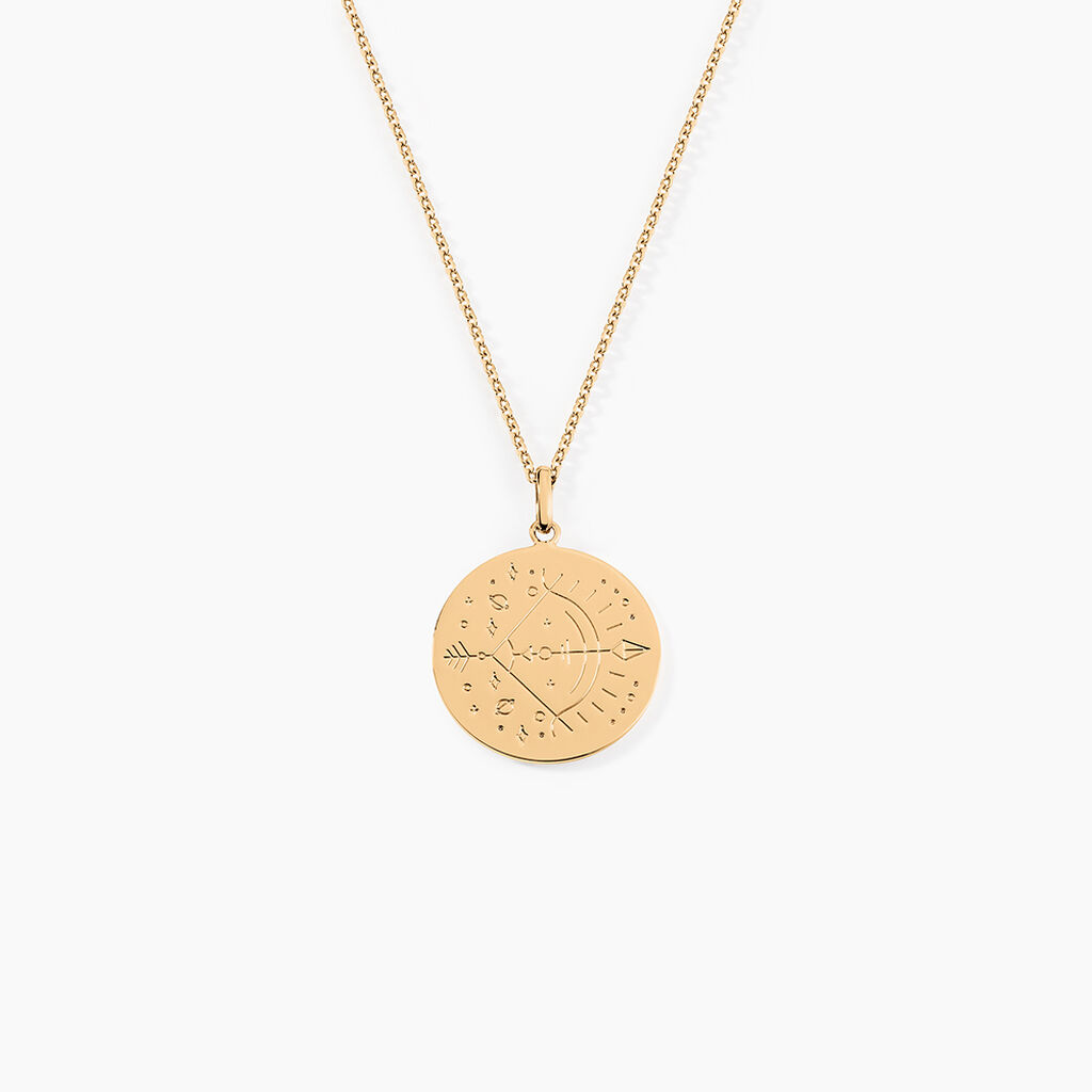 Collier Astro Plaqu&eacute; Or - Colliers Zodiaque Femme | Histoire d&rsquo;Or