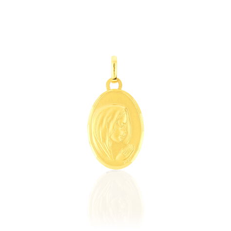 Pendentif Vierge Ovale Or Jaune - Pendentifs Baptême Famille | Histoire d’Or
