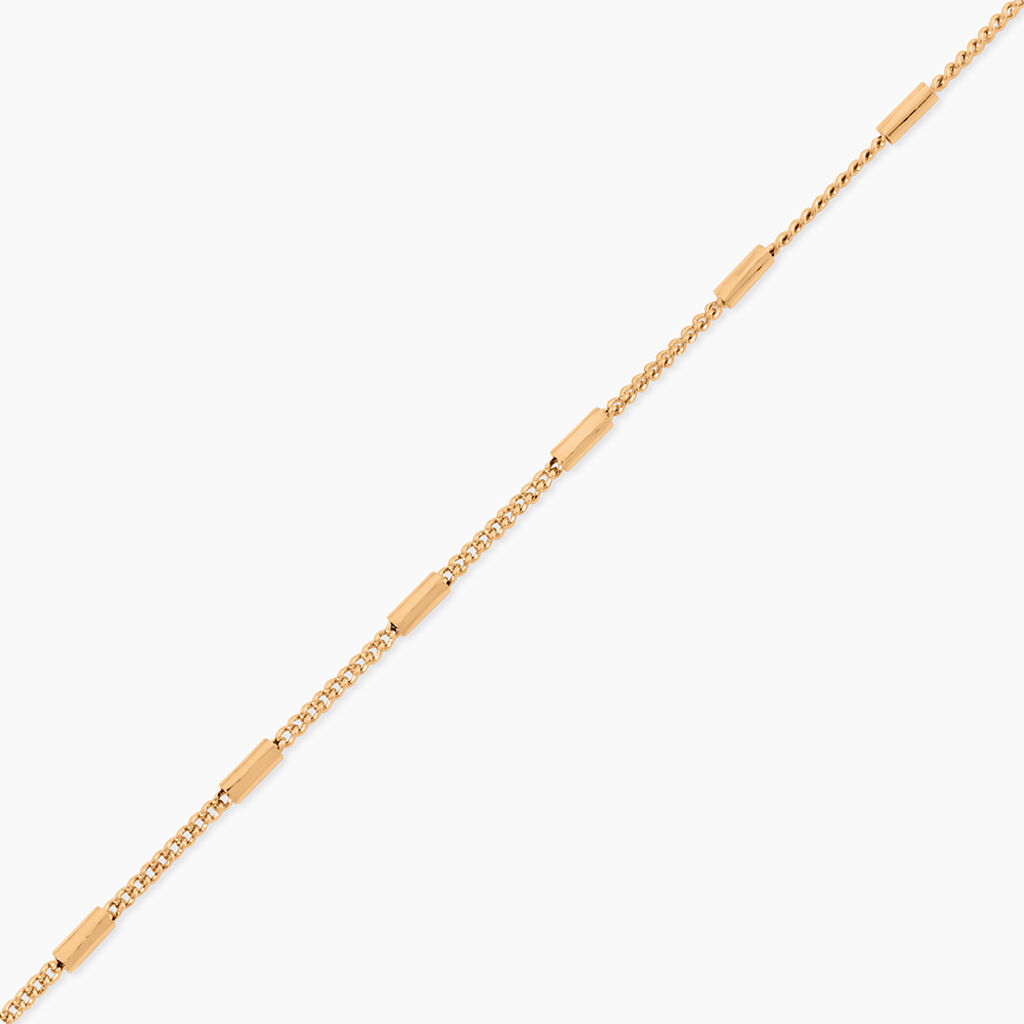 Bracelet Frans Plaqu&eacute; Or - Bracelets cha&icirc;ne Femme | Histoire d&rsquo;Or