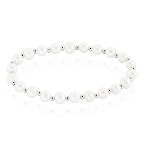 Bracelet Elastiqué Argent Sidel Perles De Culture - Bracelets fantaisie Femme | Histoire d’Or