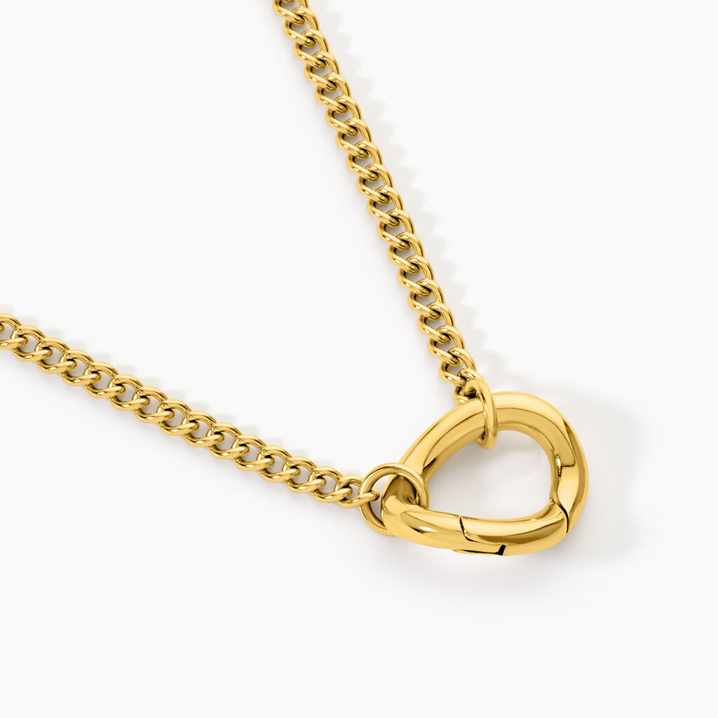 Collier Calic&eacute;a Acier Jaune - Bijoux sans pierre Femme | Histoire d&rsquo;Or
