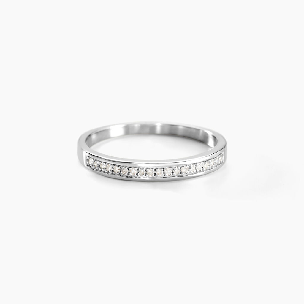 Alliance Aileen Or Blanc Diamant - Alliances Femme | Histoire d’Or