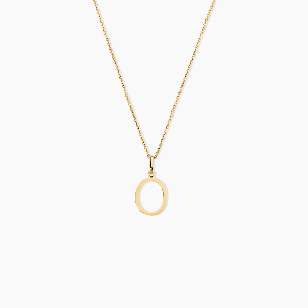 Pendentif Ionia Lettre Or Jaune - Pendentifs Famille | Histoire d&rsquo;Or