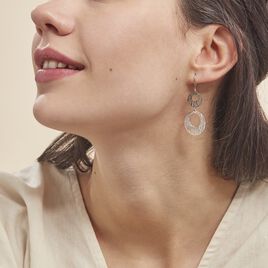 Boucles D'oreilles Pendantes Africa Argent Blanc - Boucles d'oreilles fantaisie Femme | Histoire d’Or