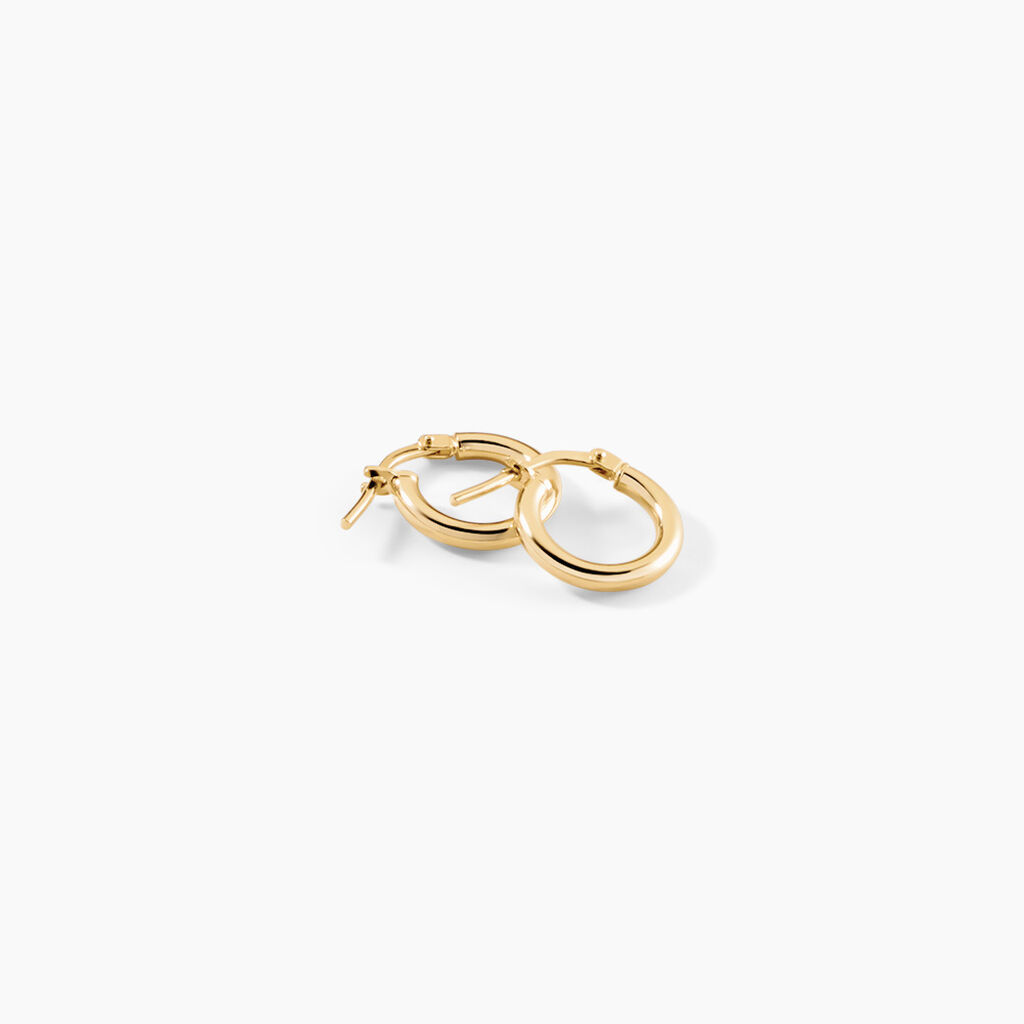 Cr&eacute;oles Verania Argent Dor&eacute; A L'Or 750/1000 - Boucles d'oreilles cr&eacute;oles Femme | Histoire d&rsquo;Or